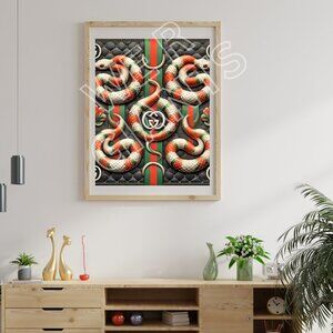 Luxury Gucci Art Poster 20x16